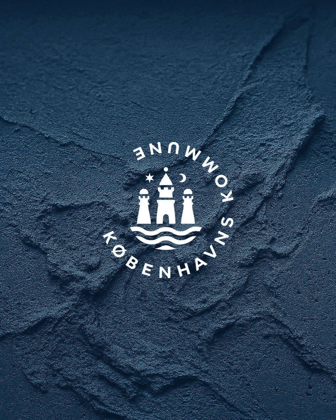 Københavns Kommunes segl på blå baggrund