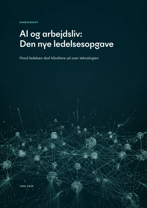 Forsiden af rapporten AI og Arbejdsliv